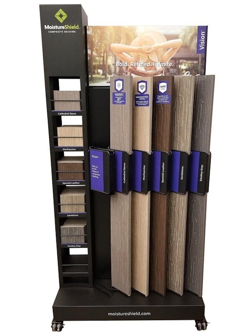 MoistureShield rolling product display