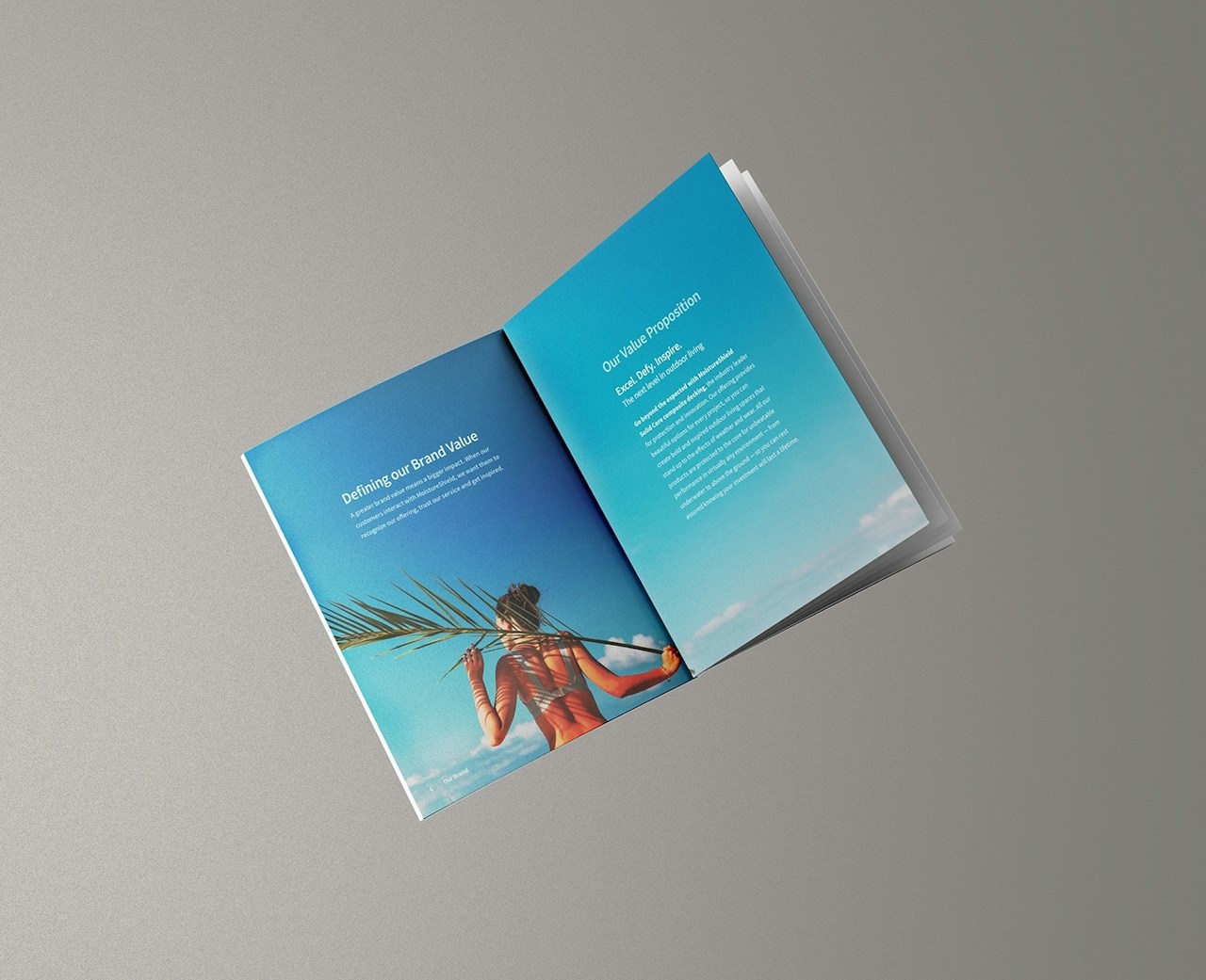 MoistureShield brand playbook open on desktop