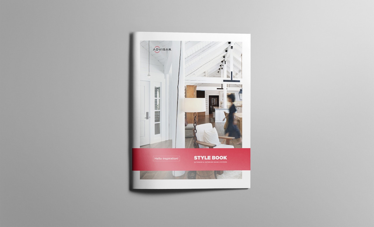 Advisar homeowner style book laying on a table