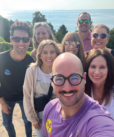 group of Interrupt employees on Machinac Island