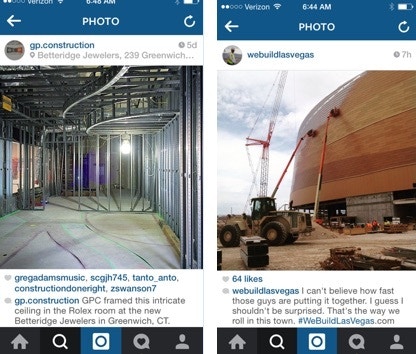 two blog posts side by side